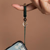 Hand-woven Ancient Style Ring Buckle Mobile Phone Lanyard U Disk Lanyard Car Key Pendant(Black)