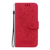 For Redmi K70 / K70 Pro Butterfly Rose Embossed Leather Phone Case(Red)