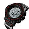 SKMEI 1380 Men Fashionable Outdoor 50m Waterproof Digital Watch Large Dial Sports Wrist Watch(Red)
