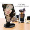 Portable Led Touch Sensor Mirror With Lamp Desktop Fill Light(Black)