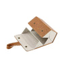 Multifunctional Jewelry Glasses Storage Box Small Grain PU Leather Handmade Glasses Case,Model: L6401 (Brown)