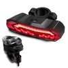 SF31 Bicycle Smart Brake Taillight USB Alerter Night Ride Ride Mountain Vehicle Turn LED Taillights(Black)