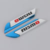 1 Pair Car Letters NISMO Personalized Aluminum Alloy Decorative Stickers, Size: 11.5 x 2.5 x 0.5cm (Blue)