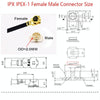 1 In 3 IPX To RPSMAK RG178 Pigtail WIFI Antenna Extension Cable Jumper(15cm)