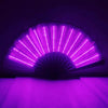 00021 LED Prom Lighting Folding Fan Bar Colorful Atmosphere Group Props, Color: Pink Flashing