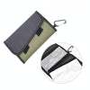 Splitable Fish Bait Bag With 6 PVC Self-Sealing Stickers Classification Storage Hanging Bag(Army Green)