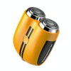 Portable Wet and Dry Double Shaving IPX7 Waterproof Electric Shaver(Yellow)