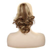 Women Curly Hair Short Ponytail Wig With Shark Clip(12H24 #)