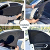 Car Sun Protection Anti-mosquito Window Zipper Sunshade(Rear Window (Left+Right))