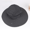 Summer Outdoor Sports Anti-mosquito Net Sun Hat Fisherman Hat, Size:L(Black)