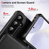 For Samsung Galaxy S24+ 5G Horizontal Flip Card Bag Holder Leather Phone Case(Black)