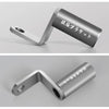 Motorcycle Rear View Mirror Aluminum Alloy Bracket(Silver Grey)