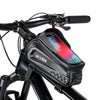 WILD MAN E10 1L Mountain Bike EVA Hard Shell Touch Screen Front Beam Bag(Black)