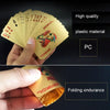 Creative Frosted Golden Tattice Back Texture Plastic From Vegas to Macau Playing Cards Texas Poker Novelty Collection Gift