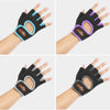 Unisex Half Finger Gloves Outdoors Riding Non-slip Breathable Sports Gloves, Size: S, Plamar: 16*12*3.0cm(Purple)