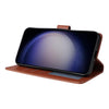 For Samsung Galaxy S25 5G 3-Card Slots Multifunctional Leather Phone Case(Brown)
