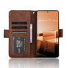 For Asus Zenfone 11 Ultra Skin Feel Calf Texture Card Slots Leather Phone Case(Brown)
