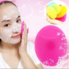 10pcs Cleaning Pad Wash Face Facial Exfoliating Brush SPA Skin Scrub Cleanser Tool(Rose Red)