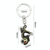Simulation Cool Motorcycle Keychain Metal Decoration Pendant, Style: X-231 Green Antique