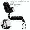 5 PCS Bicycle Portable Reminder Rope Motorcycle Helmet Anti-Theft Spring Rope Travel Wire Rope(Black)