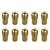 10 PCS Three-claw Copper Clamp Nut for Electric Mill FittingsBore diameter: 1.6mm