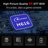 H96 Max 6K Ultra HD Smart TV Box with Remote Controller, Android 10.0, Allwinner H616 Quad Core ARM Cortex-A53, 4GB+64GB, Support TF Card / USBx2 / AV / HDMI / WIFI, AU Plug