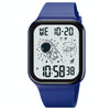 SKMEI 1863 Multifunctional Astronaut Student Digital Sports Square Watch(Blue White Machine)