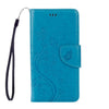 For Sony Xperia XZ Butterflies Love Flowers Embossing Horizontal Flip Leather Case with Holder & Card Slots & Wallet & Lanyard(Blue)