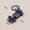 F1 Racing Car Keychain Portable Bag Decoration Pendant, Style: X-035 Hollow Black