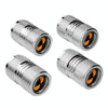 4pcs /Set Lantern Ghost Head Tire Modified Valve Cap(Silver)