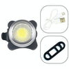 COB Lamp Bead 160LM USB Charging Four-speed Waterproof Bicycle Headlight / Taillight,  Red + White Light Dimming 650MA