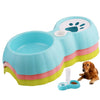 Pink Pet Double Bowl Feeder for Cats & Small Dogs