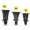 Rhinowalk RK19511 Full Waterproof Bicycle Saddle Tail Bag Big Capacity Road Bike Bag, Colour: RK19511 Black 10L