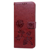 For Xiaomi Redmi Note 9 Pro Rose Embossed Horizontal Flip PU Leather Case with Holder & Card Slots & Wallet(Brown)