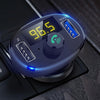 BT23 Wireless Car FM Transmitter QC 3.0 Quick Charge, Support USBx2 / Hands-free Calling(Black)