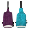 Waterproof Shoulder Messenger Bag Outdoor Chest Bag(Purple)