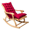120x50x8cm Home Soft Lounger Cushion Garden Fabric Backrest Rattan Chair Cushion(Claret)