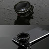 2 PCS 0.45X Ultra-Wide-Angle Macro Combination Mobile Phone External Lens With Clip(Black)