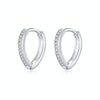 Sterling Silver Heart-shaped Earrings S925 Earrings Simple Earrings Girls Silver Earrings