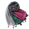 180 X 85cm  Women Cotton And Linen Scarf Retro Splicing Bohemian Printed Silk Shawl SL2009-017