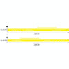 2 PCS/Set D-932 Stripe Pattern Car Modified Decorative Sticker(Yellow)