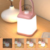 LED Smart Bedside Night Light Portable Lantern with Wireless Charging Function (Pink)