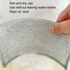 10pcs Double Layer 20x20cm Double-sided Silver Wire Wipes Dish Towel Household Cleaning Degreasing Steel Wire
