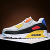 Men Sports Shoes Spring Couple Air Cushion Sneakers Casual Shoes, Size: 42(White Gray Yellow)