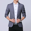Men Casual Suit Self-cultivation Business Blazer, Size: 5XL(Gray)