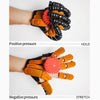 Intelligent Robotic Rehabilitation Glove Equipment, With UK Plug Adapter, Size: XXL(Left Hand Brown)