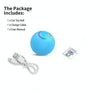 C2 Self-Rolling Cat Toy Ball, 5.5cm, Blue, USB Rechargeable, LED Light