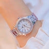 BS bee sister FA1258 Women Round Case Diamond Alloy Strap Watch(Silver)