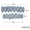 Halloween Vampire 8 Zircon Hip Hop Braces, Colour: Platinum Upper Teeth