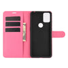For Alcatel 3X 2020 Litchi Texture Horizontal Flip Protective Case with Holder & Card Slots & Wallet(Rose red)
